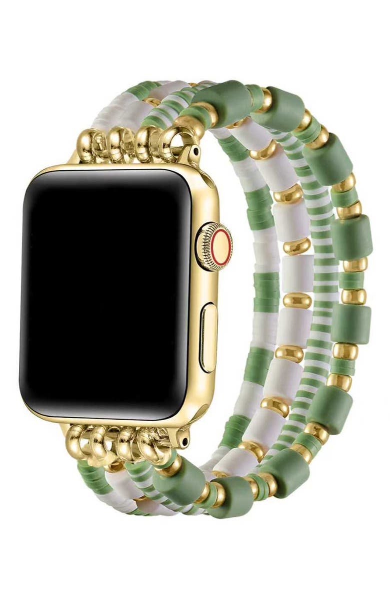 Posh Tech Emily Apple Watch<sup>®</sup> Bracelet Watchband, Alternate, color, Green