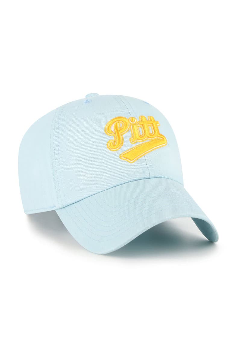 Men's '47 Powder Blue Pitt Panthers Vault Clean Up Adjustable Hat, Alternate, color, Powder Blue