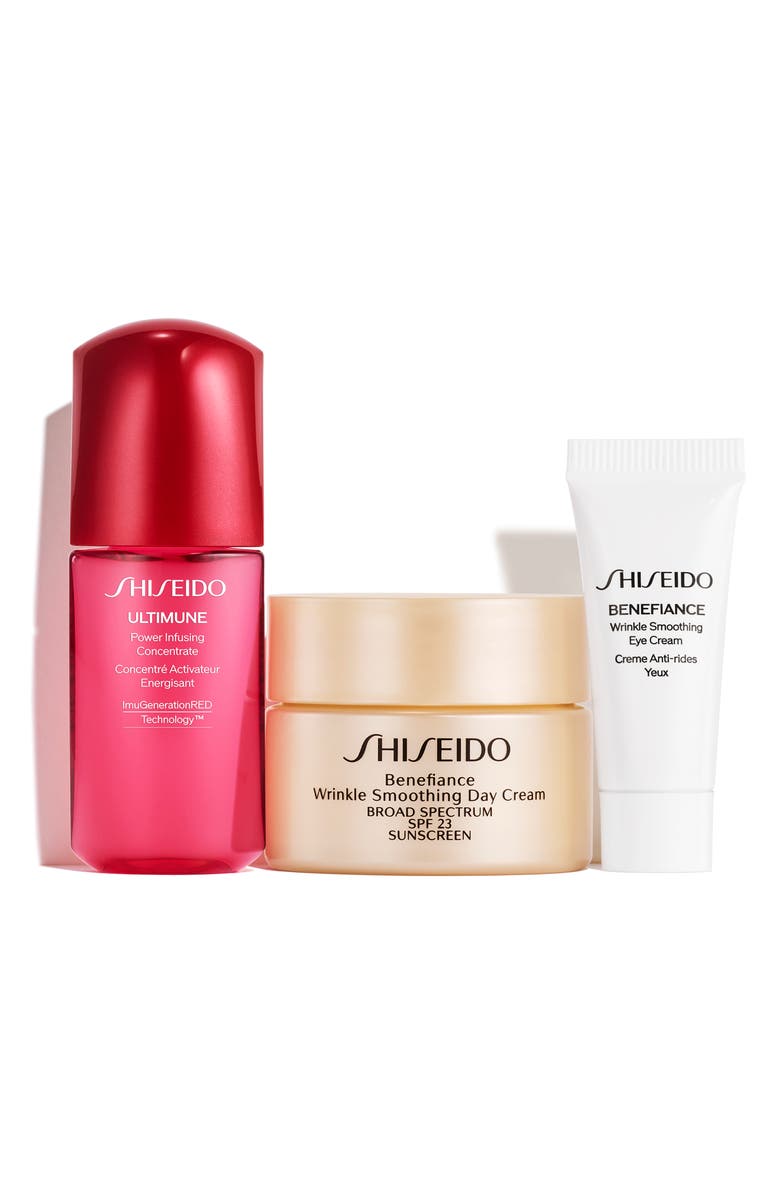 Shiseido Wrinkle Smoothing Starter Set $93 Value, Main, color,