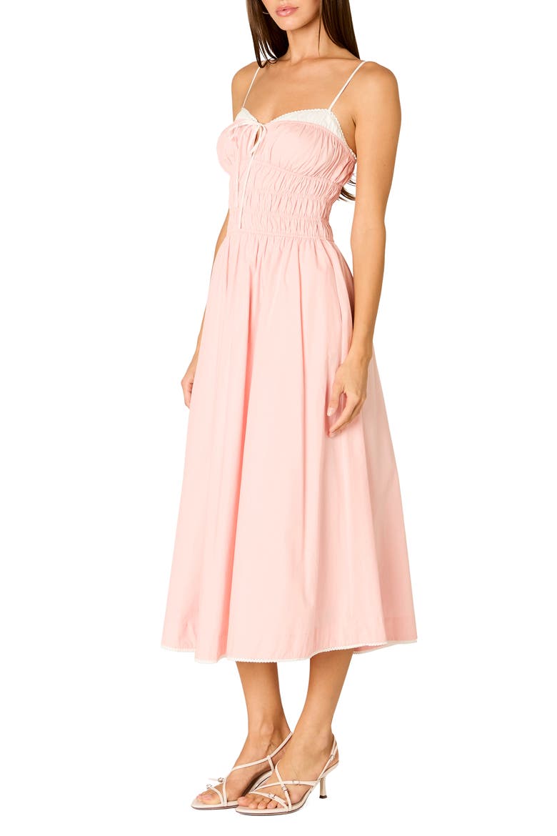 Thomas Smocked Sleeveless Midi Dress, Alternate, color, BLUSH