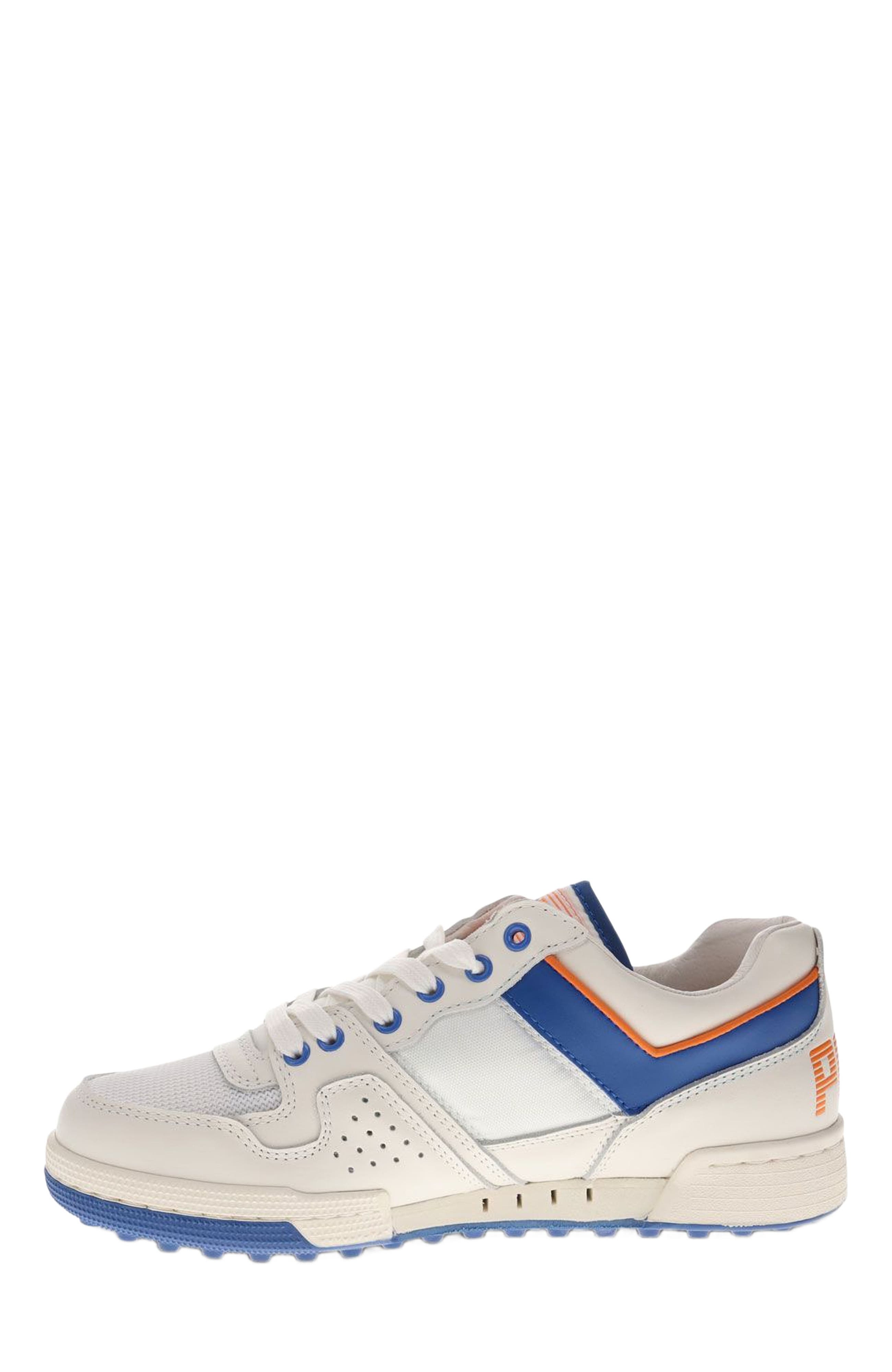 Astro Classic Sneakers, Alternate, color, Snow White/Blue/Orange