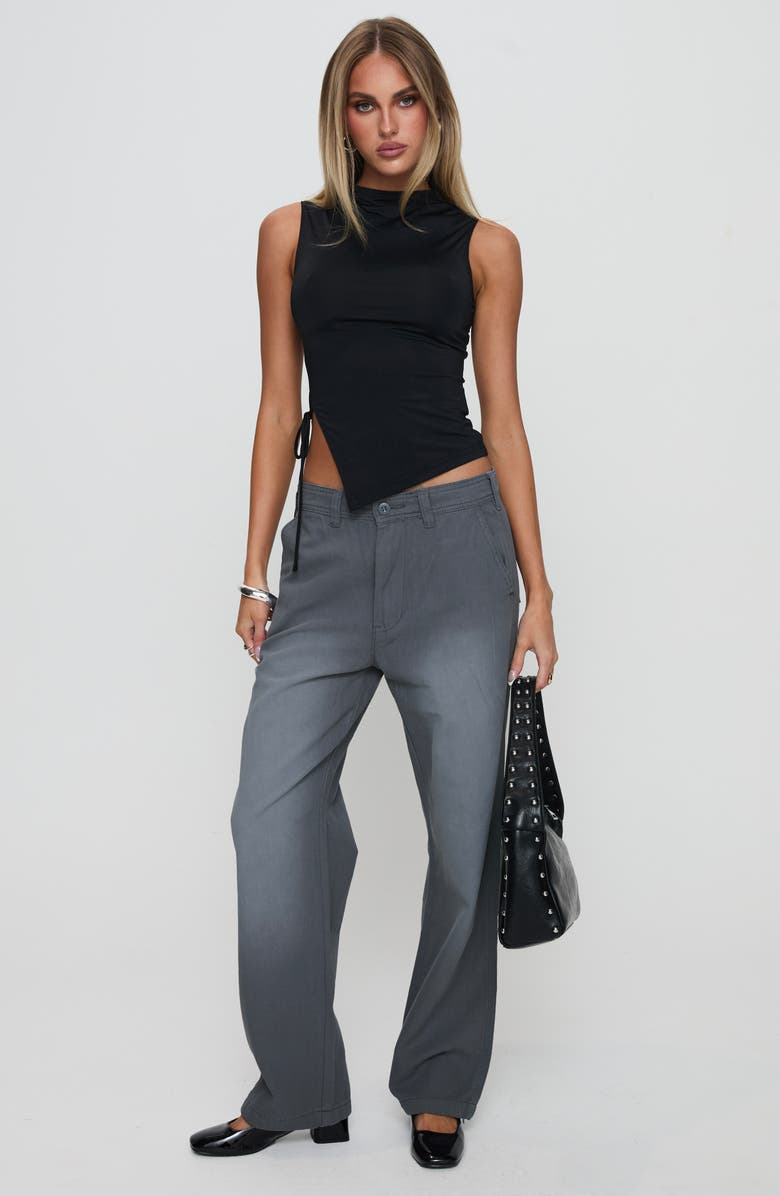 Princess Polly Solarah Tie Side Tank, Alternate, color, Black