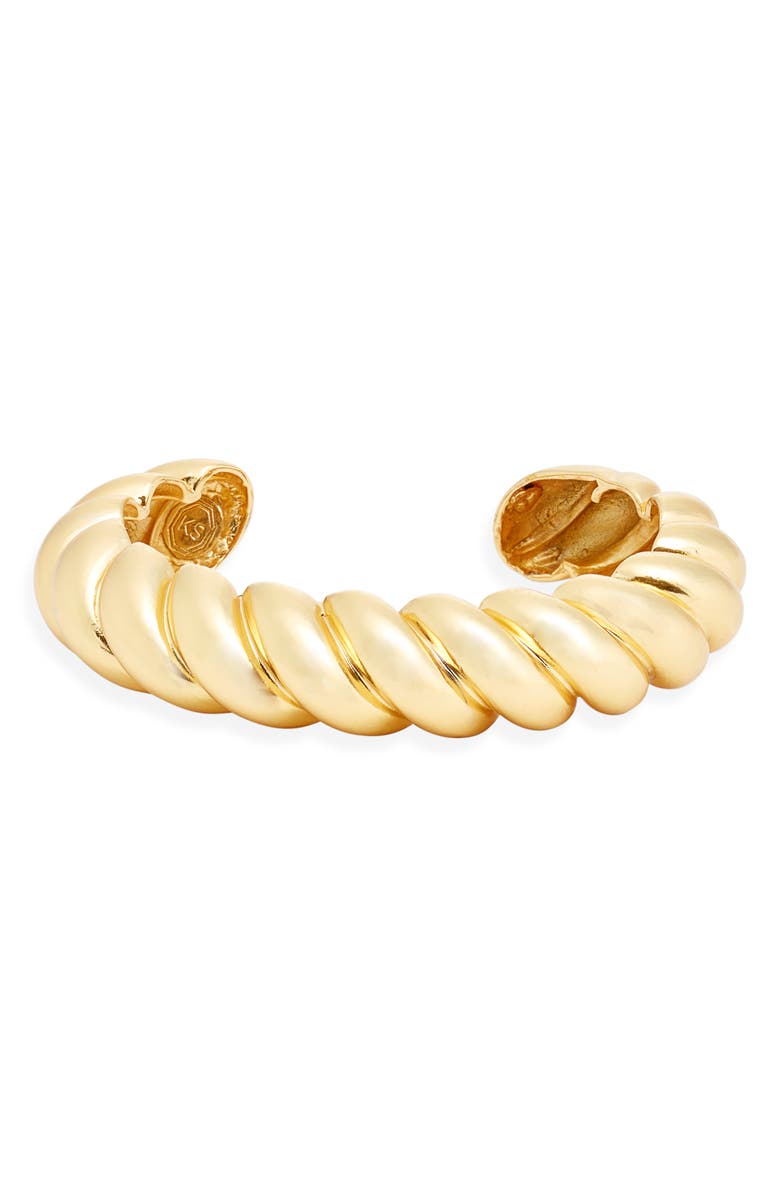 Karine Sultan Twisted Rope Bracelet, Main, color, Gold