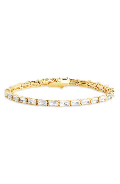 Blanche Cubic Zirconia Tennis Bracelet