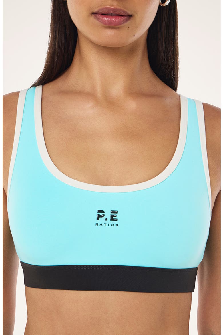 Pursuit Sports Bra, Alternate, color, AQUA