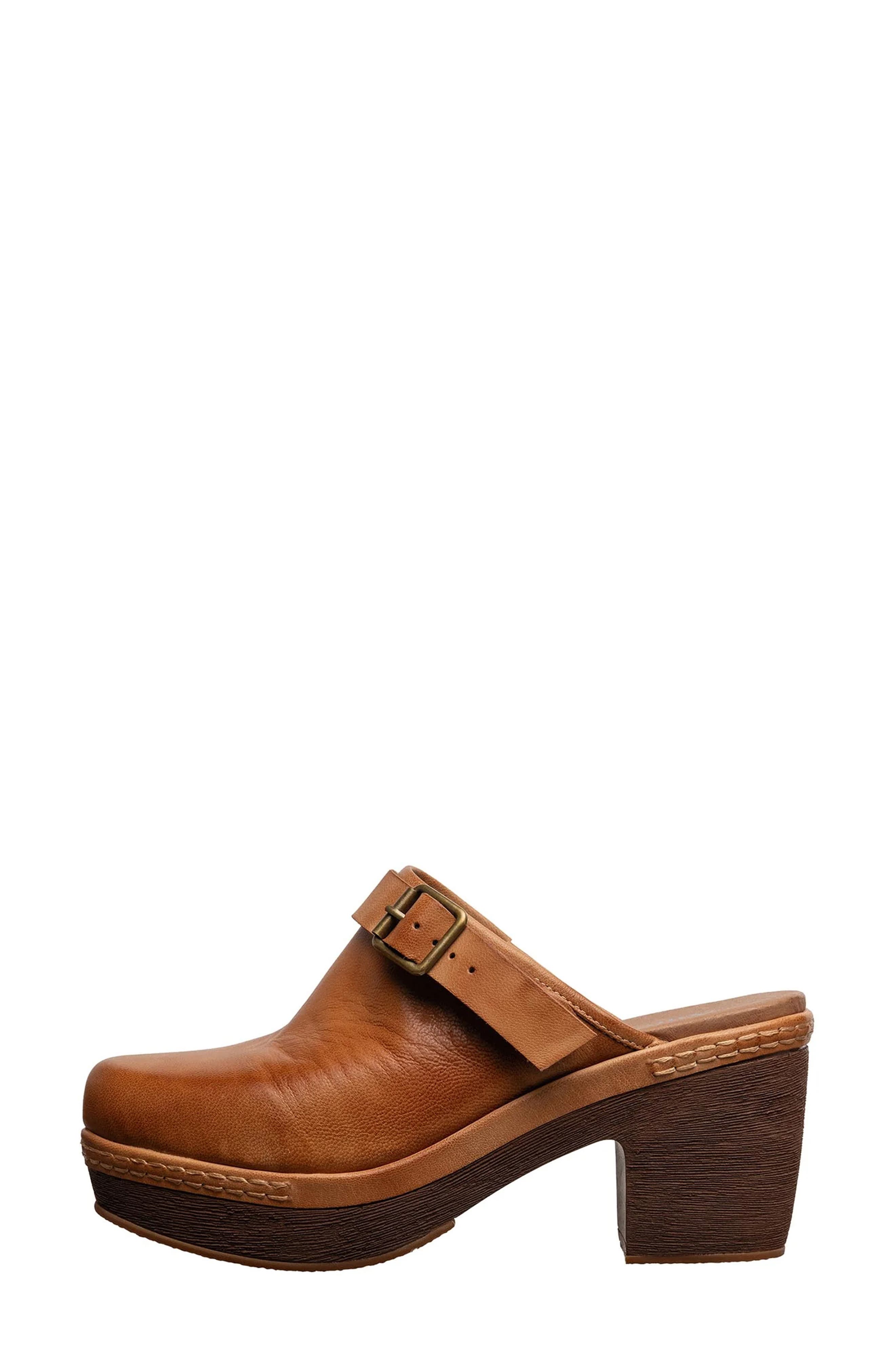 ANTELOPE Sabella Buckle Leather Mule, Alternate, color, Taupe