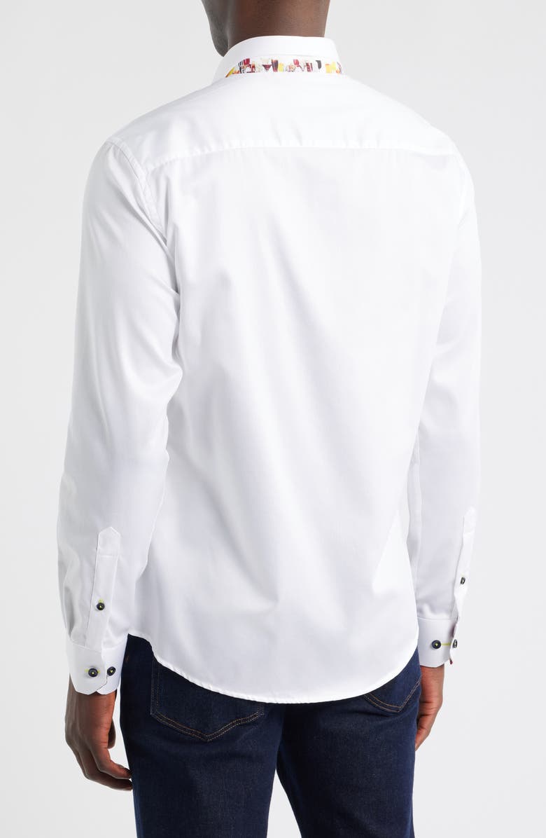 Siragusa Sinai Collection Luxe Cotton Dress Shirt, Alternate, color, White