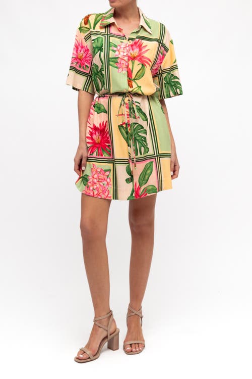 White Closet Paradise Mini Dress In Green