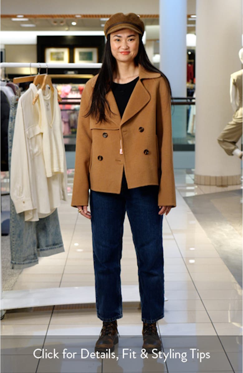 I'm Yours Double Breasted Wool Blend Coat, sales video thumbnail