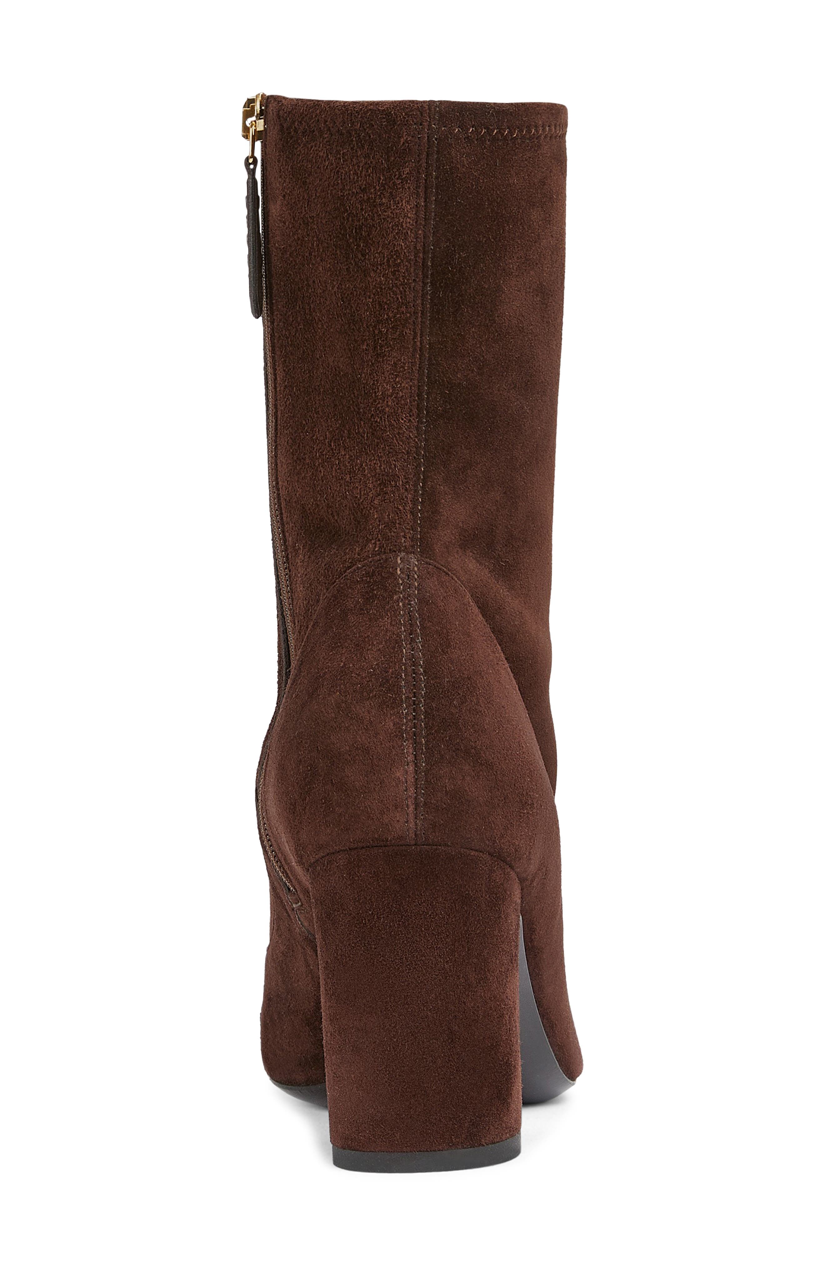 Gucci Alfa Horsebit Bootie, Alternate, color, Brown Chocolate