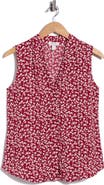 NORDSTROM RACK V-Neck Sleeveless Woven Shell Top