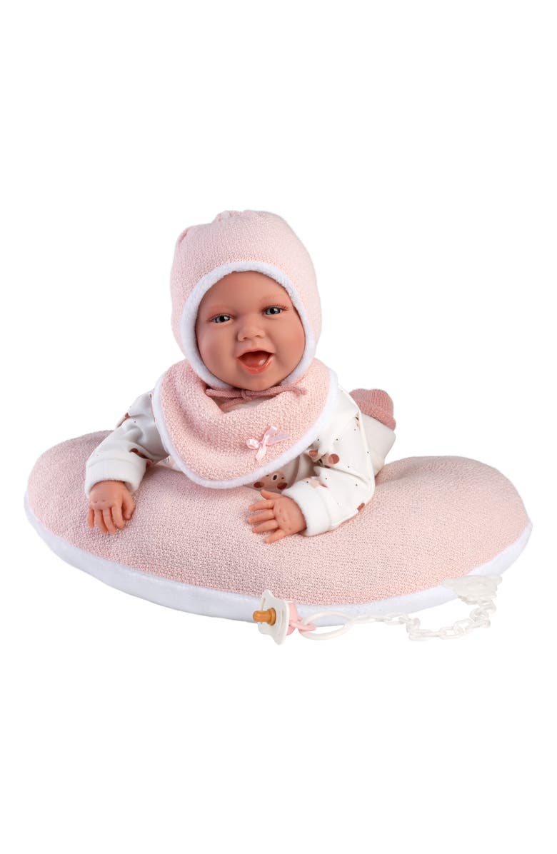 Llorens Mackenzie 16.5-Inch Laughing Articulated Newborn Doll, Alternate, color, Multi