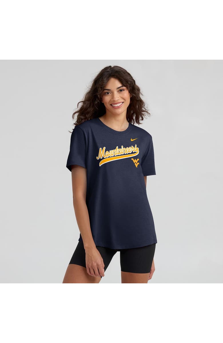 Nike Women's Nike Navy West Virginia Mountaineers Local Script T-Shirt, Alternate, color, Navy