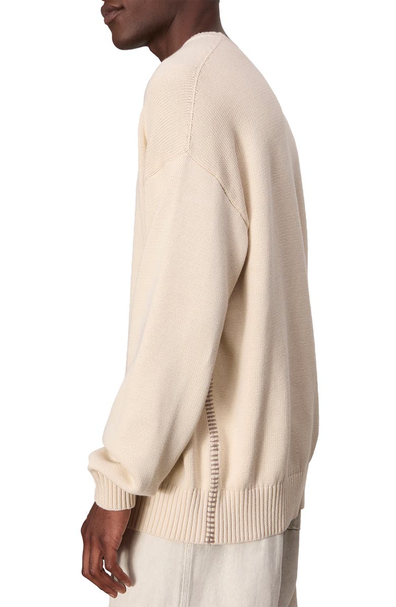 rag & bone Clarkson Organic Cotton Sweater, Alternate, color, Turtledove