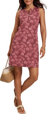 Tommy Bahama Aubrey Beachside Palms Sleeveless Dress
