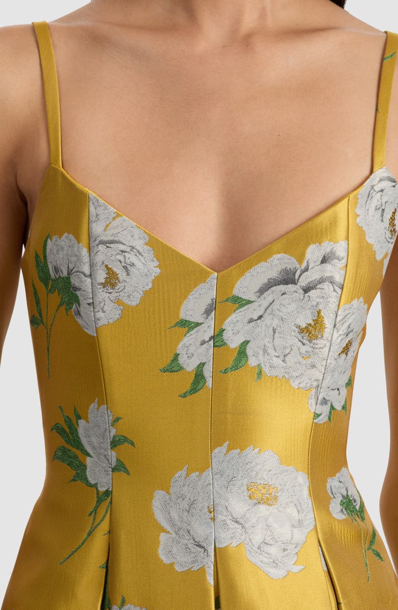 Alice + Olivia Isabelle Floral Minidress, Alternate, color, 