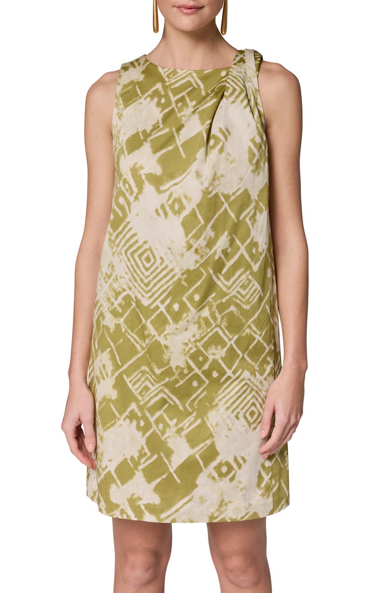 Donna Karan New York Abstract Print Shift Dress, Alternate, color, Kiwi Multi
