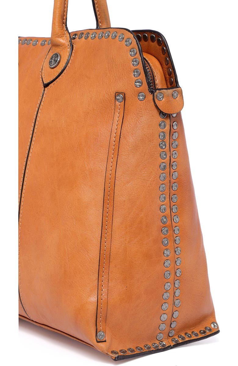 OLD TREND Soul Stud Leather Satchel Bag, Alternate, color, Chestnut