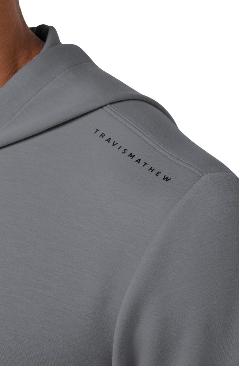 TravisMathew Fibercloud Hoodie, Alternate, color, Light Grey