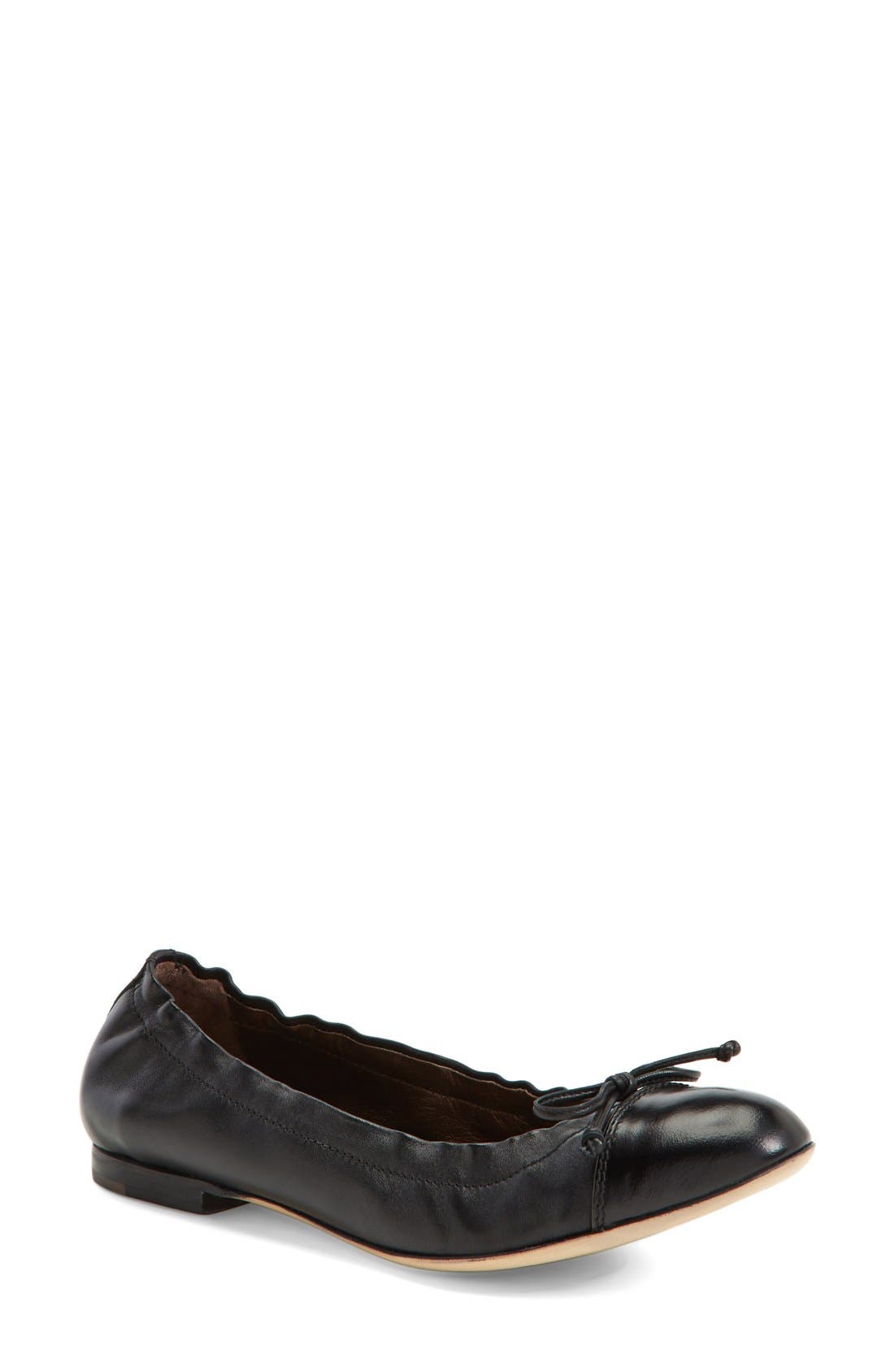 AGL Leather Ballet Flat, Main, color, 