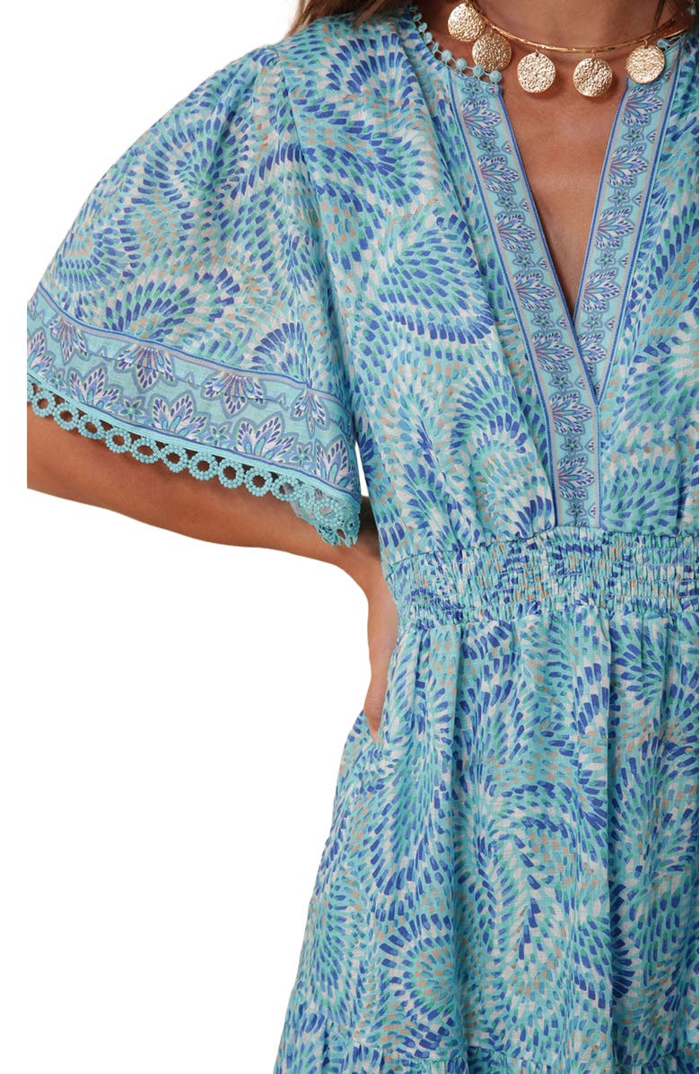 Hale Bob Kylie Linen Maxi Dress, Alternate, color,