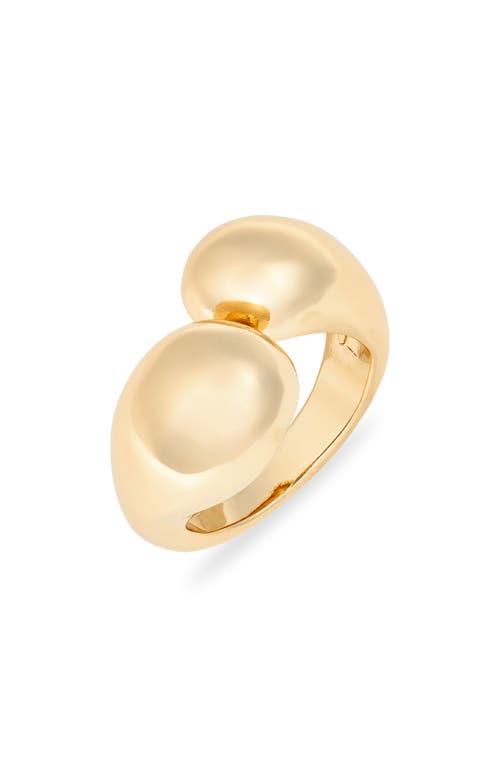 Open Edit Teardrop Wrap Ring In Gold