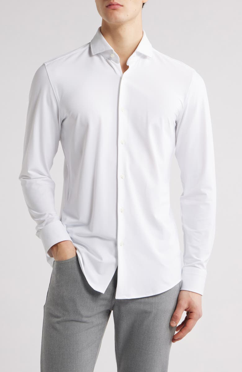 BOSS Hank Kent Slim Fit Performance Stretch Dress Shirt, Main, color, 
