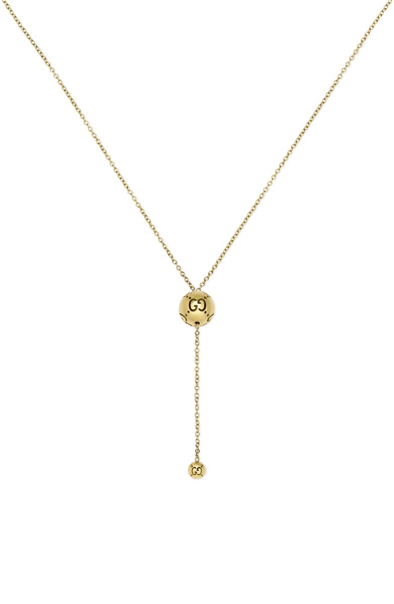 Gucci Icon Y-Necklace, Main, color, Gold