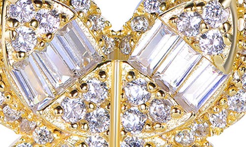 Suzy Levian Cubic Zirconia Butterfly Stud Earrings