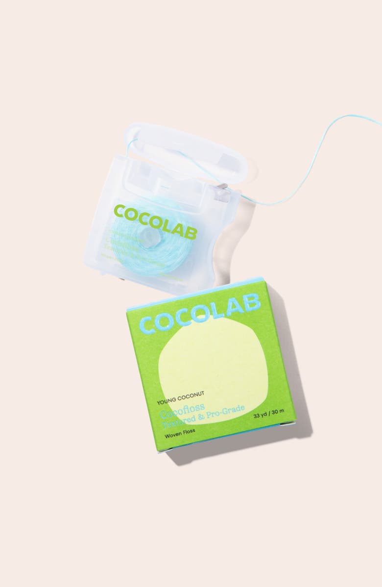 COCOLAB Cocofloss Refillable Coconut Mint Dental Floss, Alternate, color,