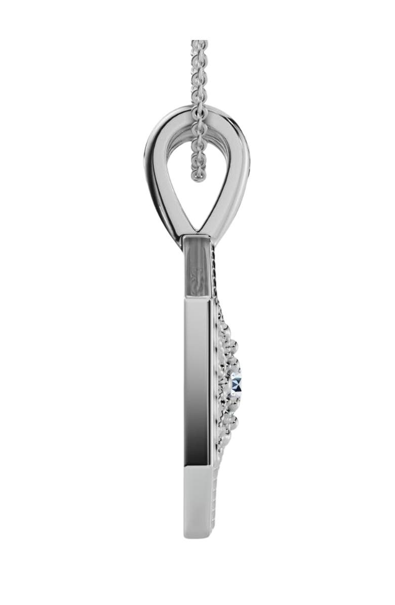 Bliss Diamond Solitaire EX3 Lab Grown Diamond Vintage Pendant 14K Gold 17.65mm, Alternate, color, 