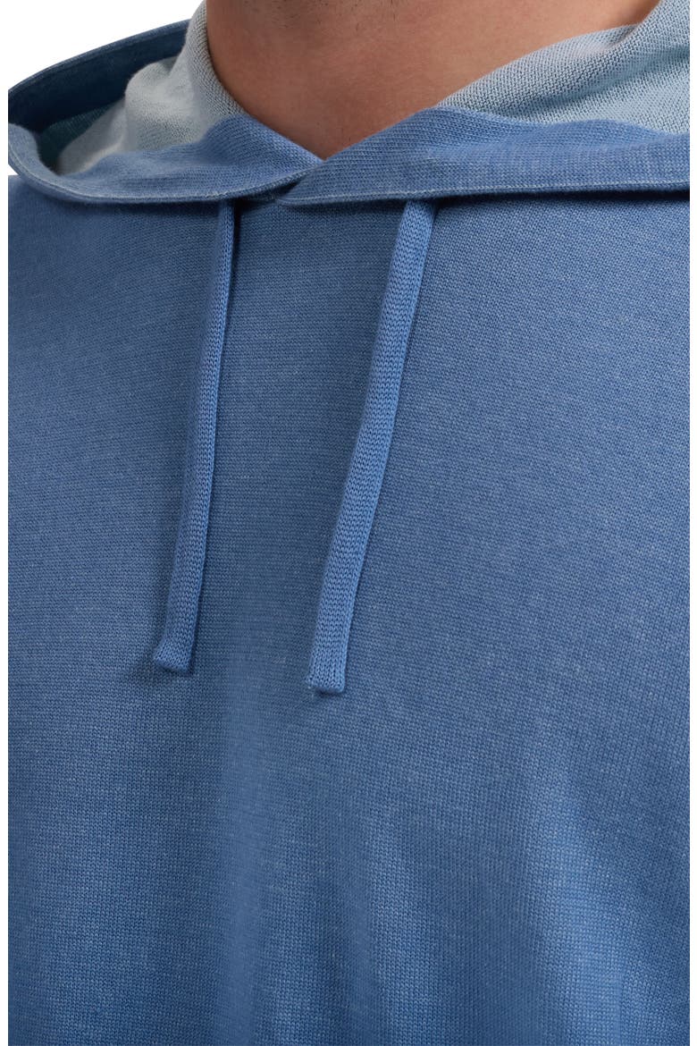 Cotton Hoodie Sweater, Alternate, color, PEACOCK