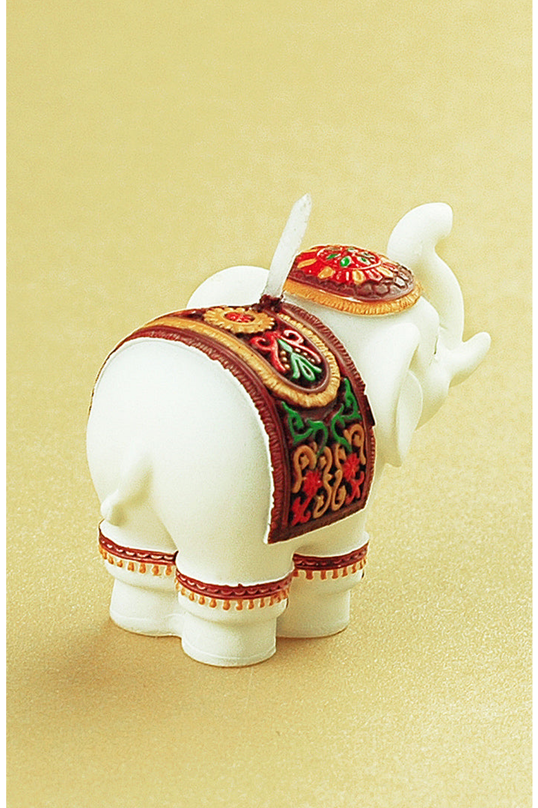Lucky Elephant Candle, Alternate, color, Off-white / Cream