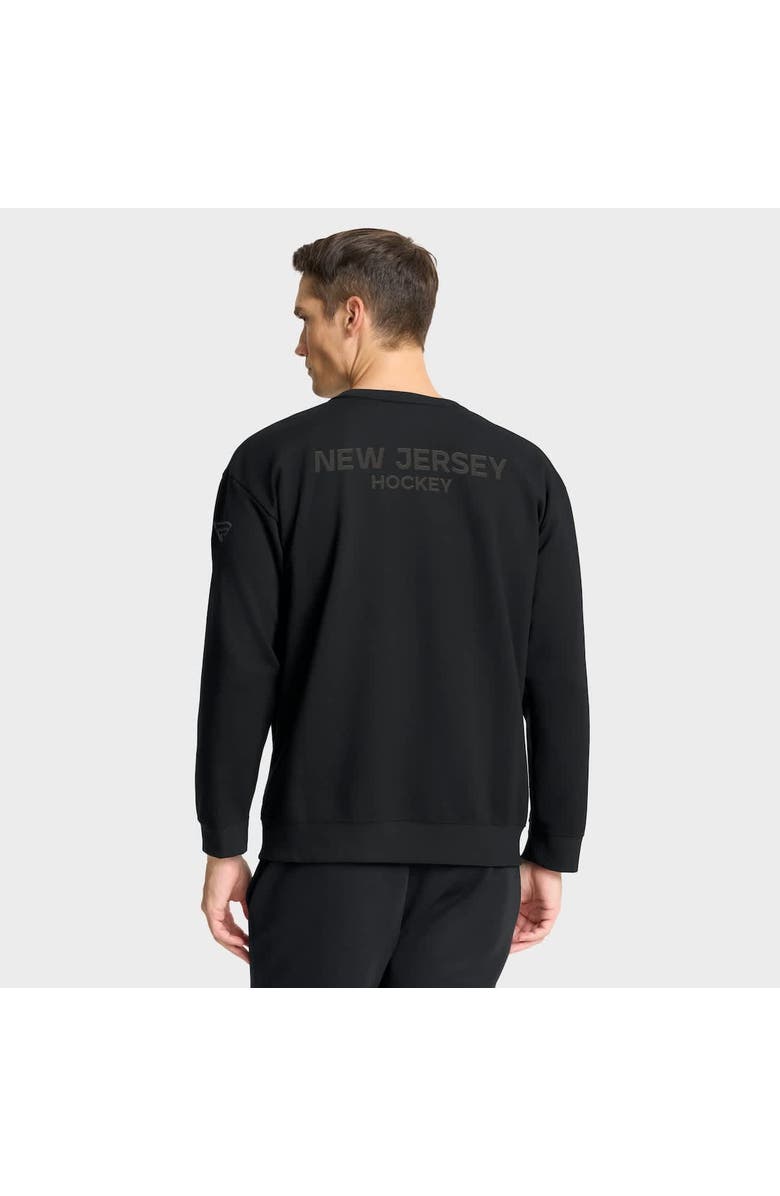 FANATICS Men
s Fanatics Black New Jersey Devils Authentic Pro Road Tri-Blend Sweatshirt, Alternate, color, Black