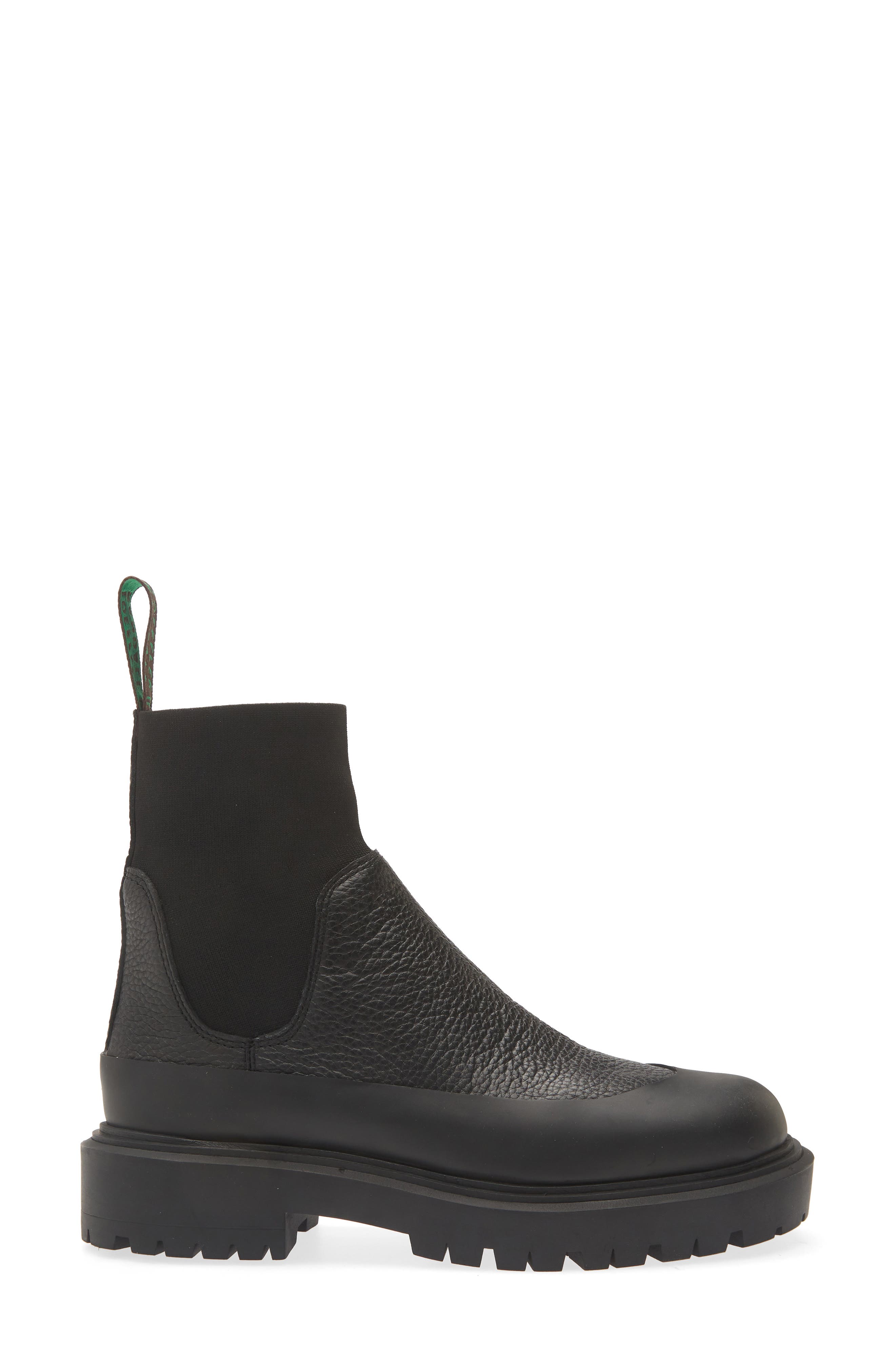 Suri Leather Boot, Alternate, color, BLACK