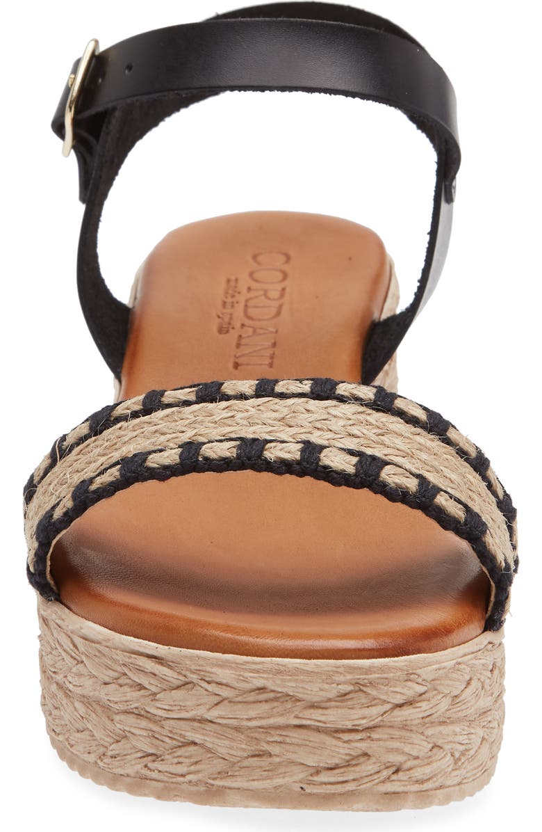 Cordani Bryce Platform Sandal, Alternate, color, Black