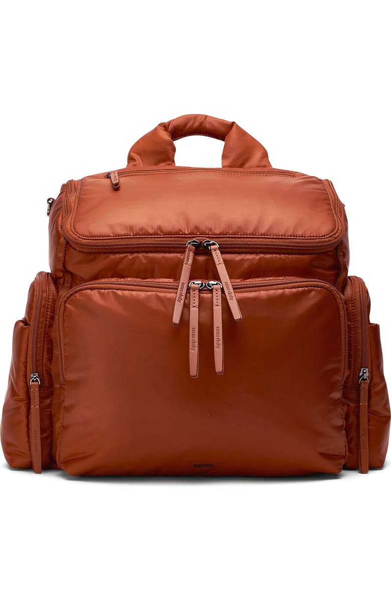 Caraa Large Baby Bag Diaper Bag, Main, color, Clay