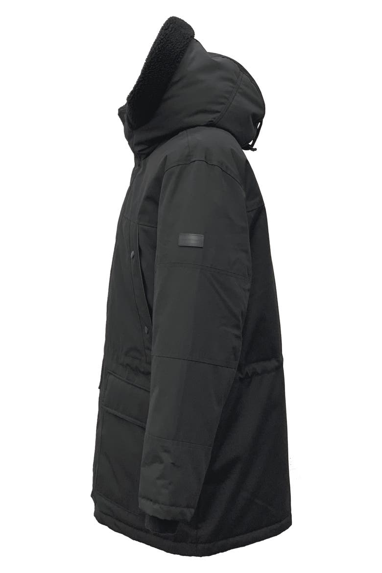 Weather Resistant Hooded Parka, Alternate, color, BLACK