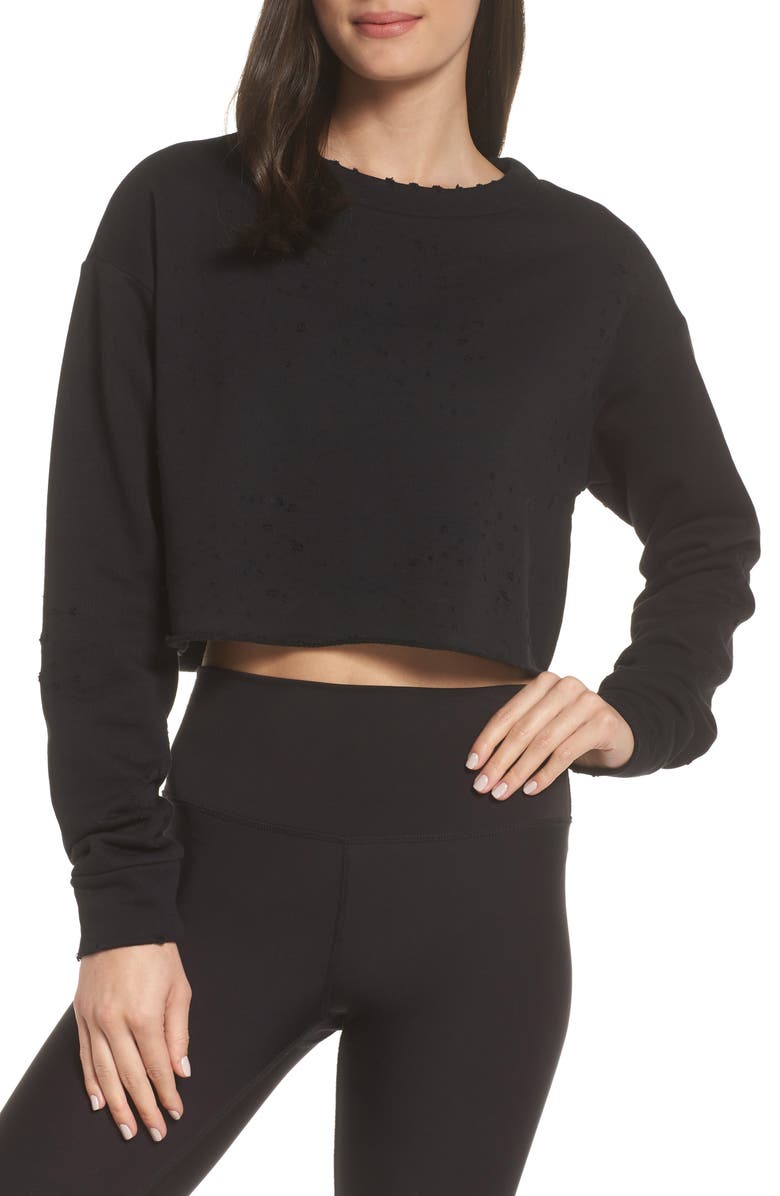 Alo Fierce Crew Pullover, Main, color, 