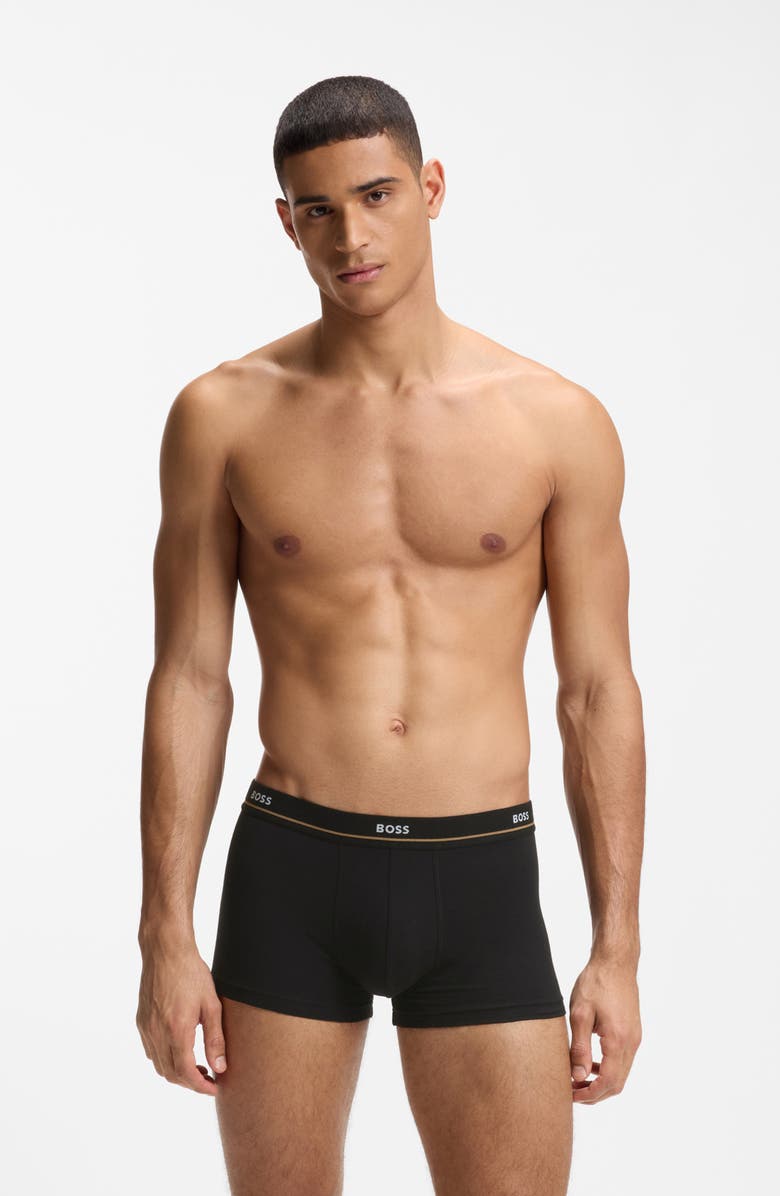 BOSS Essential Assorted 5-Pack Stretch Cotton Trunk Boxers, Alternate, color, 