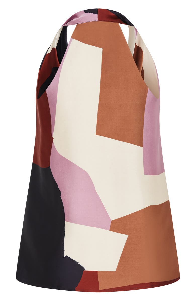 City Chic Chloe Print Cowl Neck Sleeveless Top, Alternate, color, 