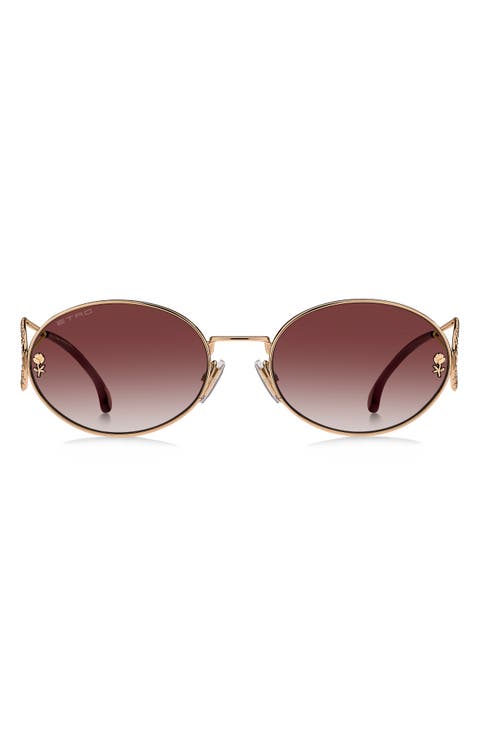 57mm Oval Sunglasses