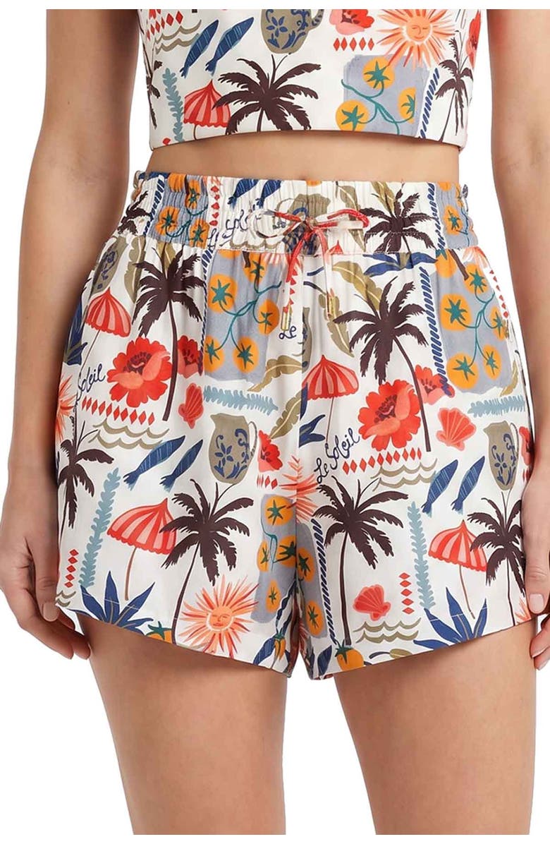 Change of Scenery Vicki High Waist Shorts, Main, color, Riviera
