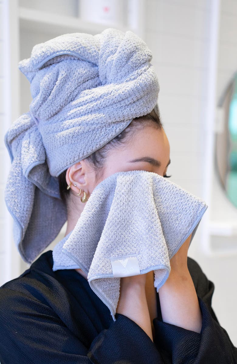 VOLO 3-Pack Hero Face Towels, Alternate, color, Luna Gray