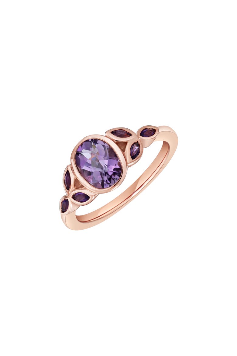 Amethyst Ring, Main, color, 14K YELLOW GOLD - AM
