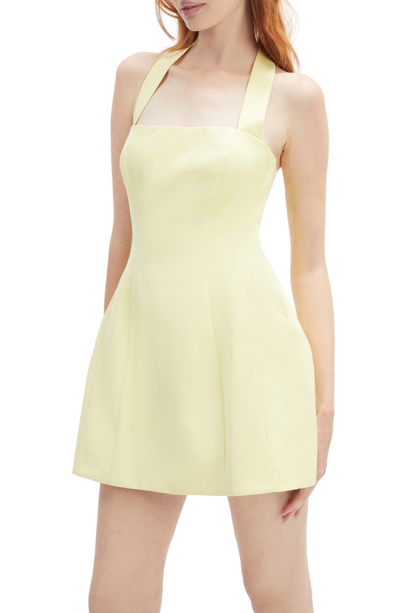 Bardot Nevelle Fit & Flare Halter Dress, Alternate, color,