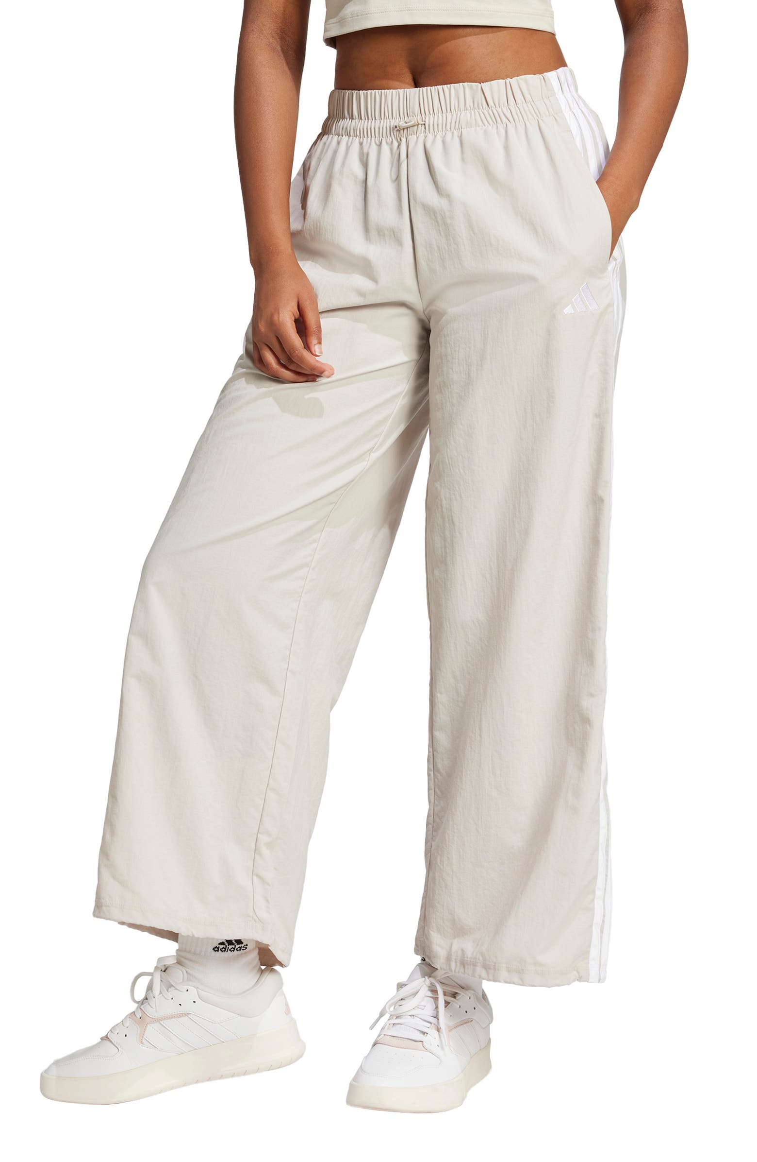 Adidas Essentials 3 Stripes Lifestyle Woven Parachute Pants Nordstromrack adidas-essentials-3-stripes-lifestyle-woven-parachute-pants-nordstromrack