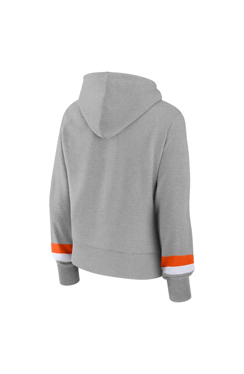 FANATICS Women's Fanatics Branded Heather Gray New York Knicks Halftime Pullover Hoodie, Alternate, color,