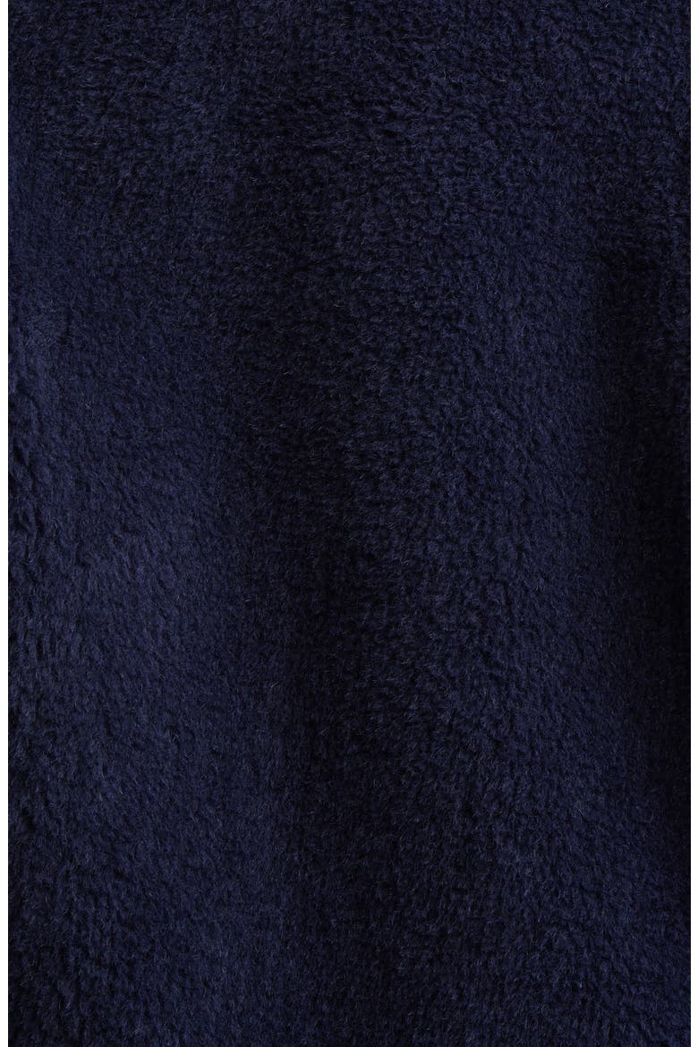 Fuggito Alpaca, Virgin Wool & Silk Blend Teddy Coat, Alternate, color, ULTRAMARINE