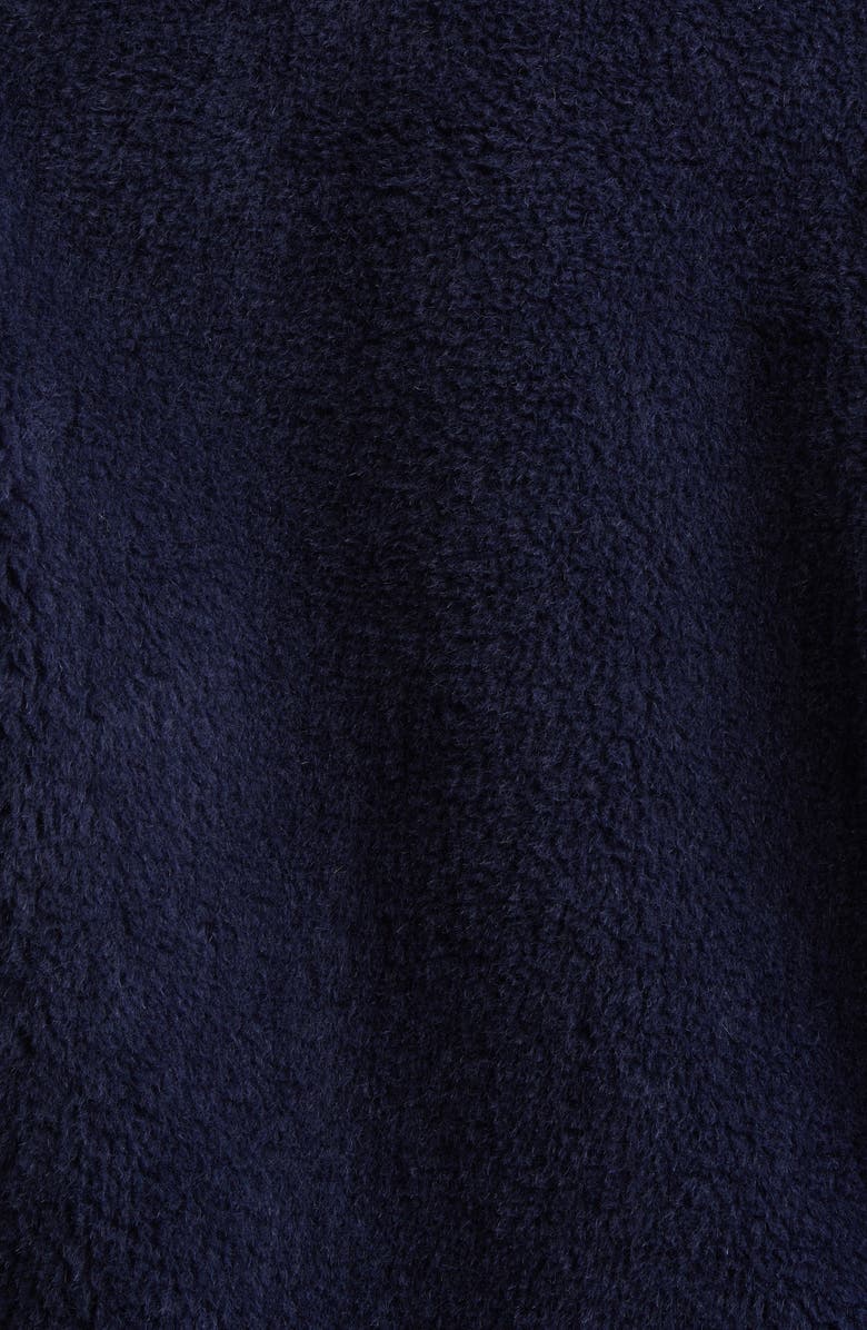 Max Mara Fuggito Alpaca, Virgin Wool & Silk Blend Teddy Coat, Alternate, color, Ultramarine